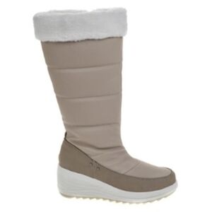 New Sporto Taupe and White Winter Waterproof Boots SZ 8